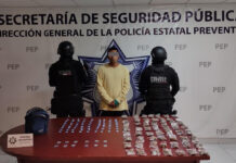Policía Estatal detiene a presunto vendedor de droga de “Los Angelinos 13”