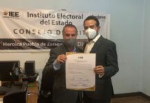 El Panista Oswaldo Jiménez López recibe la Constancia de Mayoría como Diputado Local del Distrito 17.