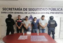 Policía Estatal captura a cuatro presuntos narcovendedores