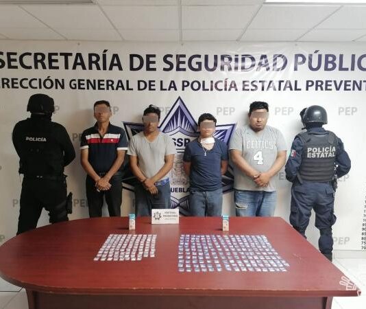 Policía Estatal captura a cuatro presuntos narcovendedores