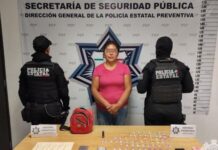 Detiene Policía Estatal a presunta narcovendedora de “El Croquis”