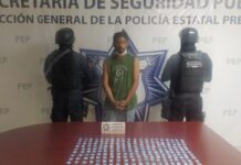 En Atlixco, Policía Estatal captura a presunto distribuidor de droga