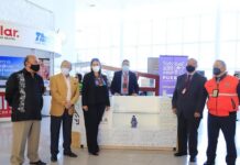 Inauguran Cultura y Turismo exposición del Chile en Nogada en el Aeropuerto “Hermanos Serdán”