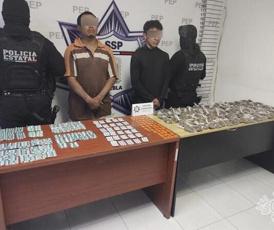 Captura Policía Estatal a dos personas en posesión de casi mil pastillas psicotrópicas