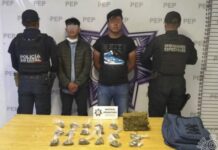 Dos presuntos narcomenudistas de “El Chupón” fueron detenidos por la Policía Estatal