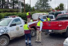 Trabaja Gobierno del Estado en municipios afectados por “Grace”.