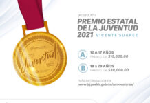 Lanzan convocatoria para Premio Estatal de la Juventud “Vicente Suárez 2021”