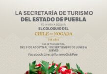 Organiza Turismo coloquio virtual del Chile en Nogada