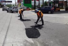 Ejecuta Secretaría de Infraestructura trabajos de bacheo en Cúmulo de Virgo