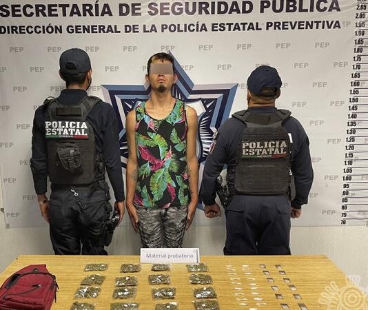 Detiene Policía Estatal a presunto distribuidor de drogas de “El Pelón del Sur”
