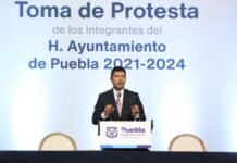 EDUARDO RIVERA PÉREZ RINDIÓ PROTESTA COMO PRESIDENTE MUNICIPAL DE PUEBLA