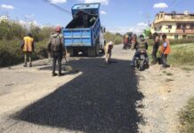 Ejecuta Infraestructura bacheo en carretera El Verde-Texmelucan.