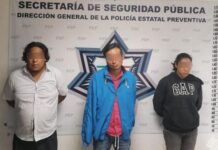 Captura Policía Estatal a presuntos asaltantes del transporte público.
