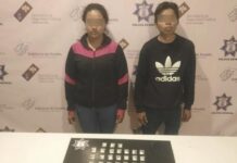 Captura Policía Estatal a dos personas en posesión de aparente cristal