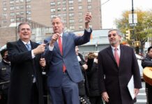 Alcalde de Nueva York y Canciller Ebrard inauguran calle México-Tenochtitlan en Manhattan