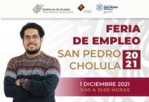 Impulsa Secretaría de Trabajo generación de empleos con feria en San Pedro Cholula