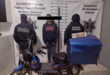 Seguridad Pública de Texmelucan detiene a presunto asaltante de empleada de “Mandaditos”