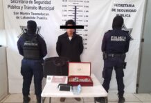Detenido el presunto perpetrador de la Parroquia de San Martin Texmelucan.