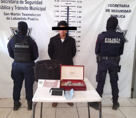 Detenido el presunto perpetrador de la Parroquia de San Martin Texmelucan.
