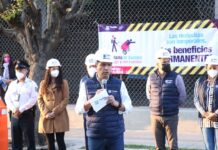 Eduardo Rivera Pérez supervisa arranque del programa de bacheo.