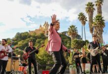 Con grabación de videoclips, Diego Verdaguer participa en “¡Que Reviva Puebla!”.