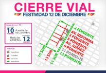 Gobernación municipal desarrolla operativo de control por celebraciones de la virgen de Guadalupe.