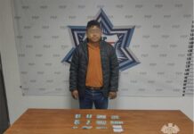 Detiene Policía Estatal a una persona en posesión de 140 pastillas aparentemente psicotrópicas