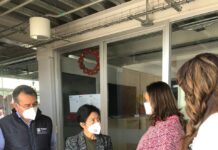 Liliana Ortiz y Lilia Cedillo visitan instalaciones del Centro de Día.