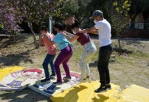 Las familias se dieron cita en la Laguna de Chapulco.