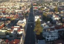 La calle Camino Real lista para recibir el tránsito vehicular peatonal de hasta 15 mil personas.