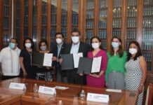 Firma Voluntariado del Congreso del Estado convenio con Teletón