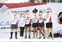 Participan más de 2 mil poblanas y poblanos en “Carrera y Feria por la Salud 2022”.