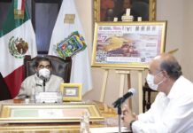 Presenta Gobierno de Puebla billete de Lotería Nacional conmemorativo al 5 de Mayo