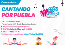 Niñas, niños y adolescentes pueden inscribirse al Concurso Infantil “Cantando por Puebla”