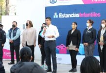 Ayuntamiento de Puebla entrega estímulos y apoyos del programa de estancias infantiles.