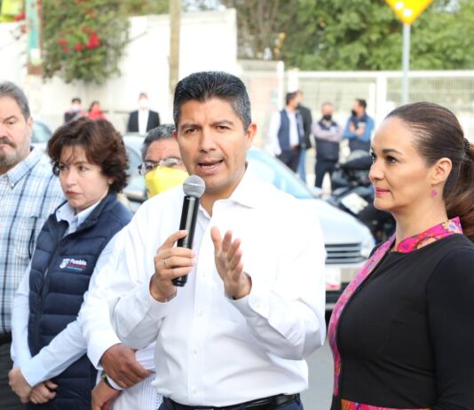 Eduardo Rivera encabeza operativo Escuela Segura en el Centro Escolar Gustavo Díaz Ordaz.