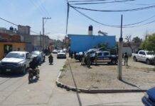 Mega operativo policiaco en Texmelucan.