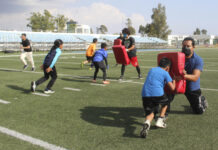 Reinicia actividades presenciales la Escuela de Fútbol Americano Infantil de la BUAP