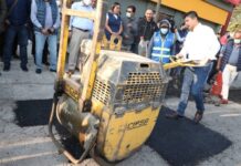 Eduardo Rivera arranca segunda etapa de mantenimiento vial.