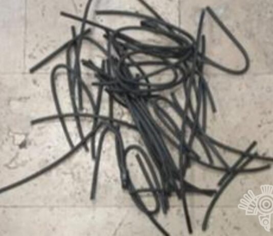 Detiene Policía Estatal a tres presuntos ladrones de alumbrado del Periférico