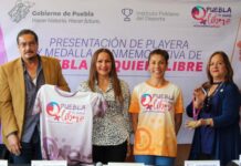Presenta INPODE playera y medalla de carrera “Puebla te quiere libre”