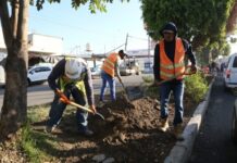 Ayuntamiento de Puebla última detalles en la obra de la 16 de septiembre.