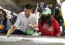 Ayuntamiento de Puebla rehabilita el bulevar Capitán Carlos Camacho Espíritu.
