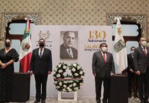 Preside MBH homenaje a Gilberto Bosques: “hombre universal y fuente de política exterior”