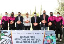 Todo listo para el Gran Prix Mundial de Futbol IBSA Puebla 2022