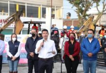 Eduardo Rivera arranca la rehabilitación de prolongación 25 poniente.