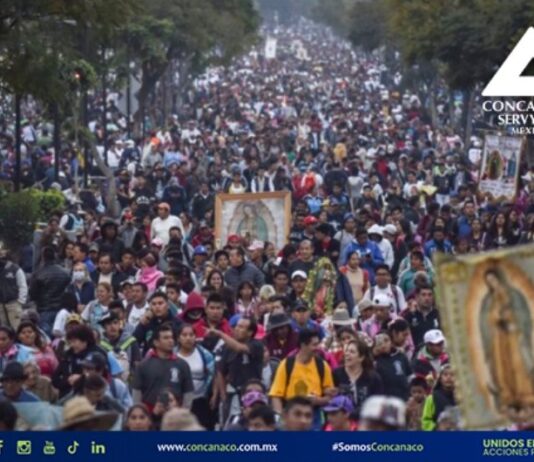 Celebraciones para la Virgen de Guadalupe generaran 14 mil millones de pesos: Concanaco.