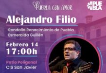 Ofrecerá Cultura concierto “Puebla con amor” el 14 de febrero