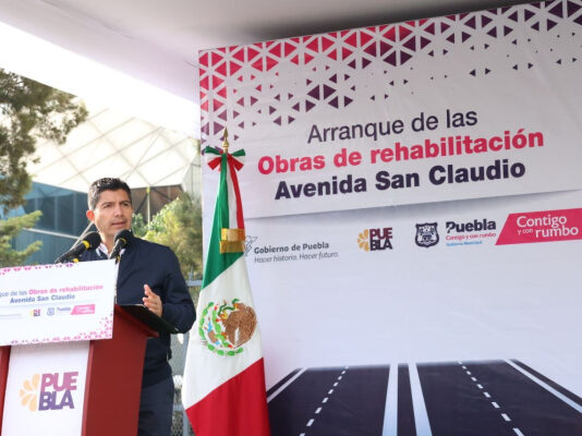 Ayuntamiento de Puebla va por rehabilitación vial de Avenida San Claudio.