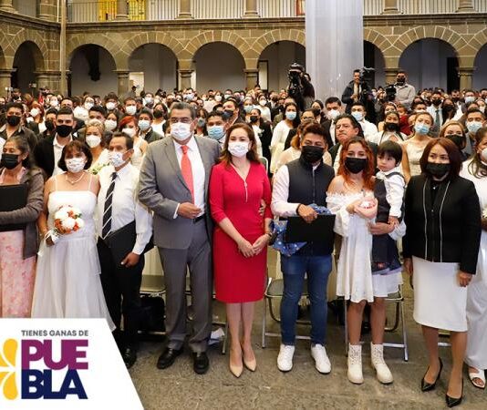Con celebración de matrimonios gratuitos, Gobierno de Puebla otorga certeza jurídica a parejas